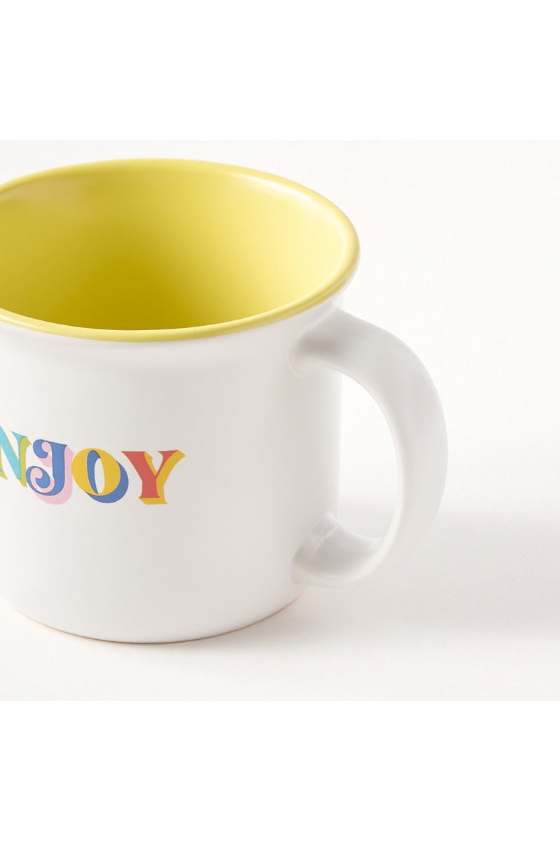 Boston Warehouse Typographic Print Ceramic Mug - 473 ml - Image 2